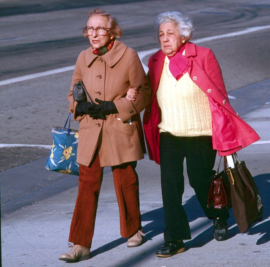 Seniors walking